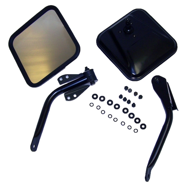 Crown Automotive Complete Mirror And Arm Kit, Black 5462736K - main